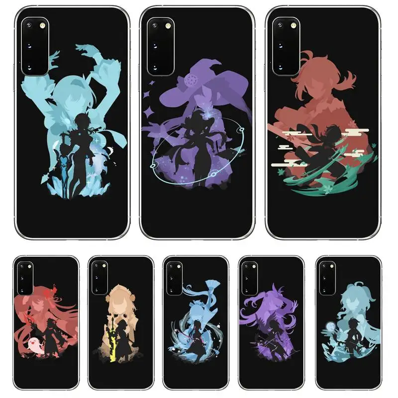 

Genshin Impact Anime Game Phone Case For Samsung Galaxy S8 S9 S10 Plus S10E S20FE A71 A51 A21S Silicone Transparent Cover