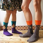 Носки компрессионные унисекс, Медицинские носки для бега и занятий спортом на открытом воздухе, с рисунком Моны Лизы маслом, 3 пары