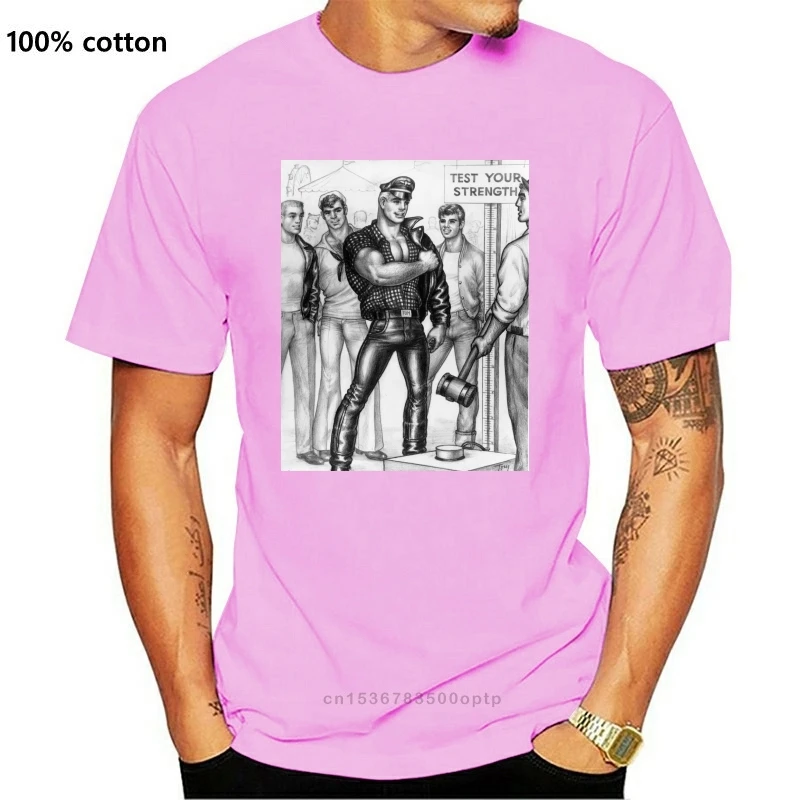 

Футболка мужская с круглым вырезом, модная дизайнерская тенниска с надписью «Bob Mizer And Tom Of Finland», лето