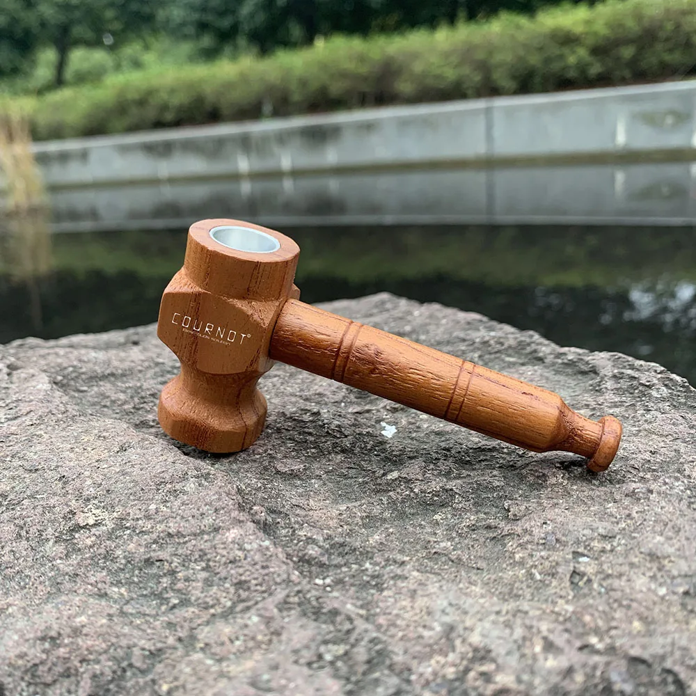 HORNET трубка для курения в форме молотка деревянная курительная ручной работы 100 мм