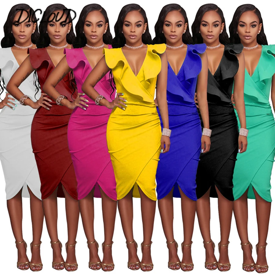 Сексуальные платья для женщин тонкое платье с v образным воротником в винтажном