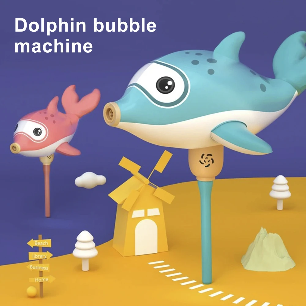 Автоматическая воздуходувка для пузырей в виде дельфина детская игрушка игр