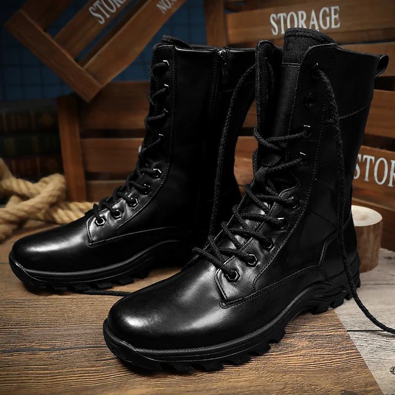 Мужские ботинки из натуральной кожи зимние уличные кожаные теплые на меху