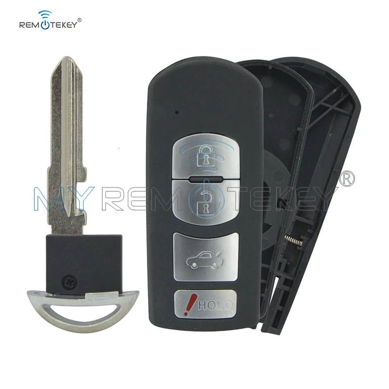 Remtekey WAZSKE13D01 для Mazda CX-5 2013 смарт-ключ чехол 4 Кнопка чехол для ключа
