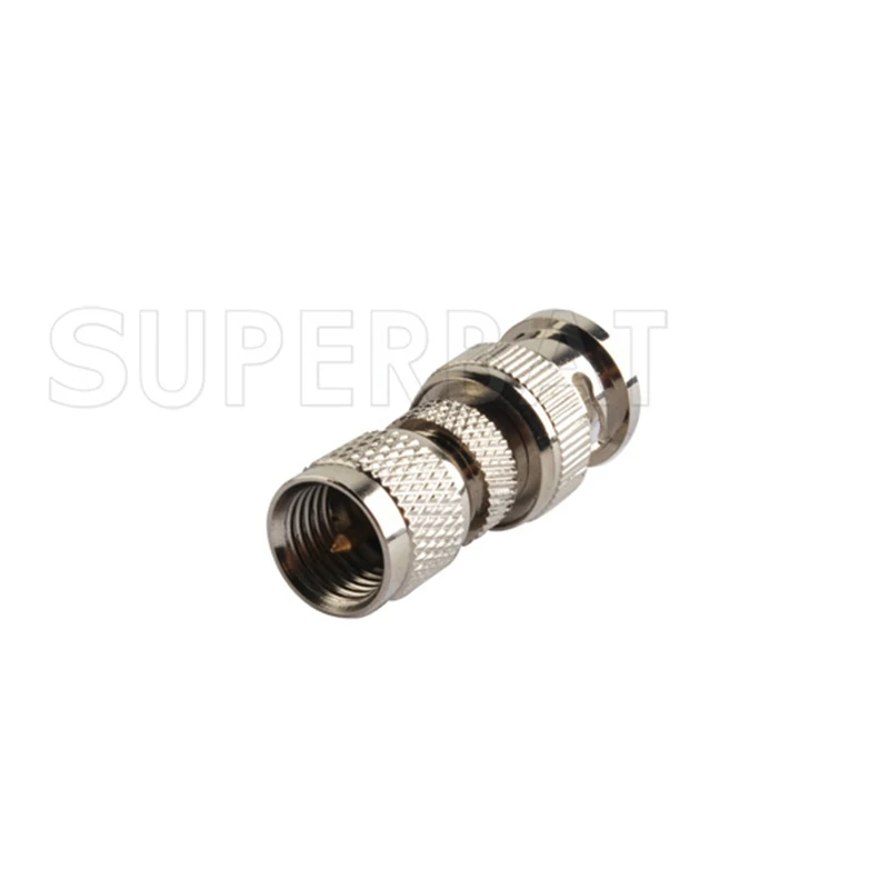 

Superbat 5pcs BNC to Mini-UHF Adapter BNC Male to Mini-UHF Plug Straight RF Coaxial Connector