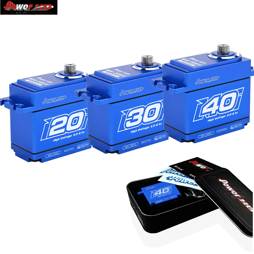 Мощность HD WH20/WH30/WH40 6,0-8,4 V Высокая Напряжение крутящий момент полный Алюминий чехол Водонепроницаемый серво совместим с TRX4/KM5 для RC автомобиль игрушка