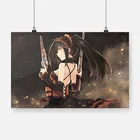 Плакат Куруми токисаки из аниме свидание и прямая трансляция, деревянная рамка в рамке, Картина на холсте, настенное искусство, декор для спальни, кабинета, домашние украшения, принты