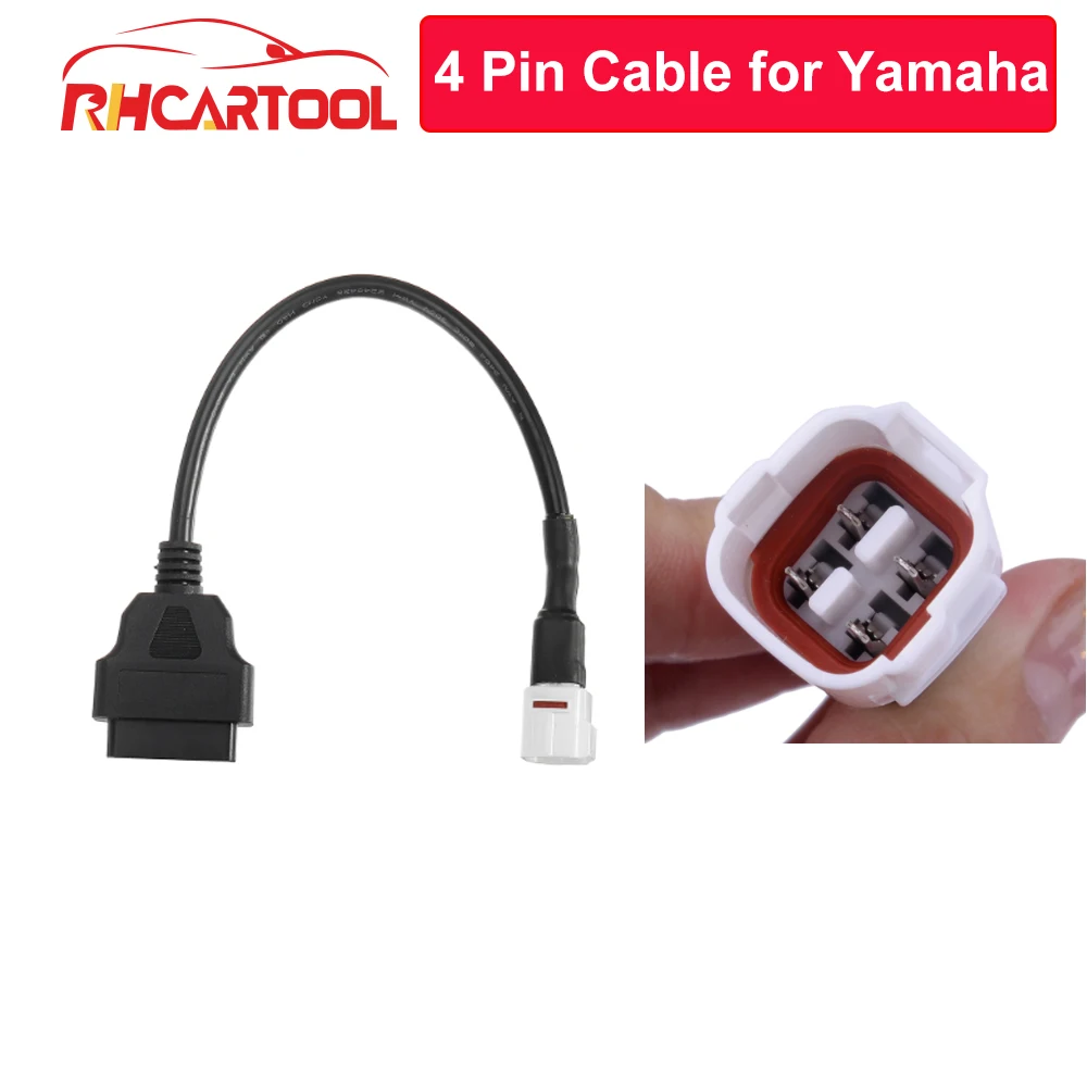 1 шт. диагностический 4 Pin к OBD2 OBDII Кабельный Жгут адаптер для Yamaha FJ09 FZ09 MT09 FZ-10 MT-10 XSR900