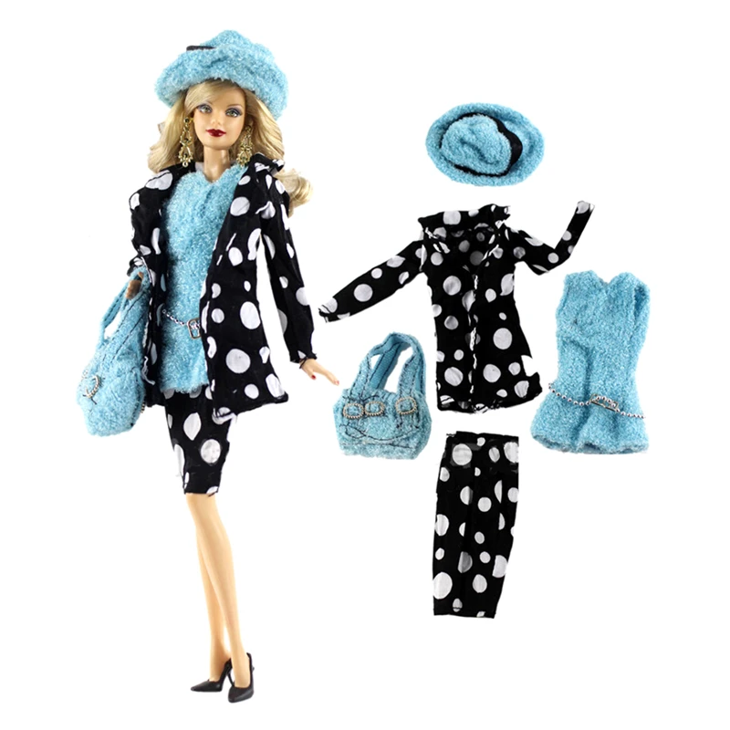 

Handmade Retro Fashion Outfit Set for Barbie Blyth 1/6 MH CD FR SD Kurhn BJD Doll Clothes Accessories