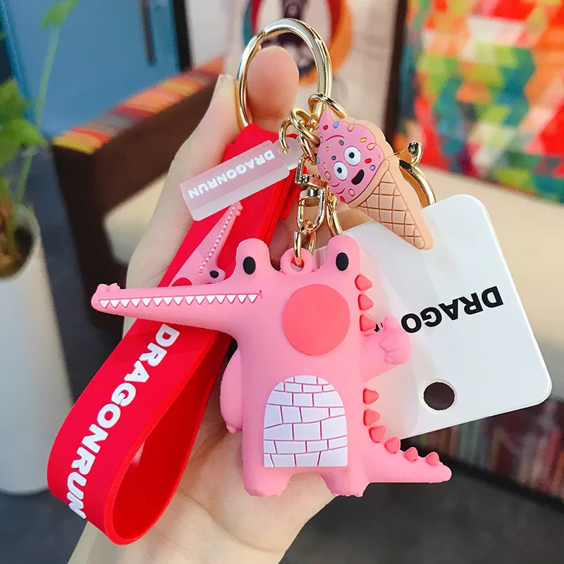 

Korean Version Of The Unique Crocodile Fox Keyrings Original Cartoon Doll Keychains Donut Keychains For Men And Women Wholesale