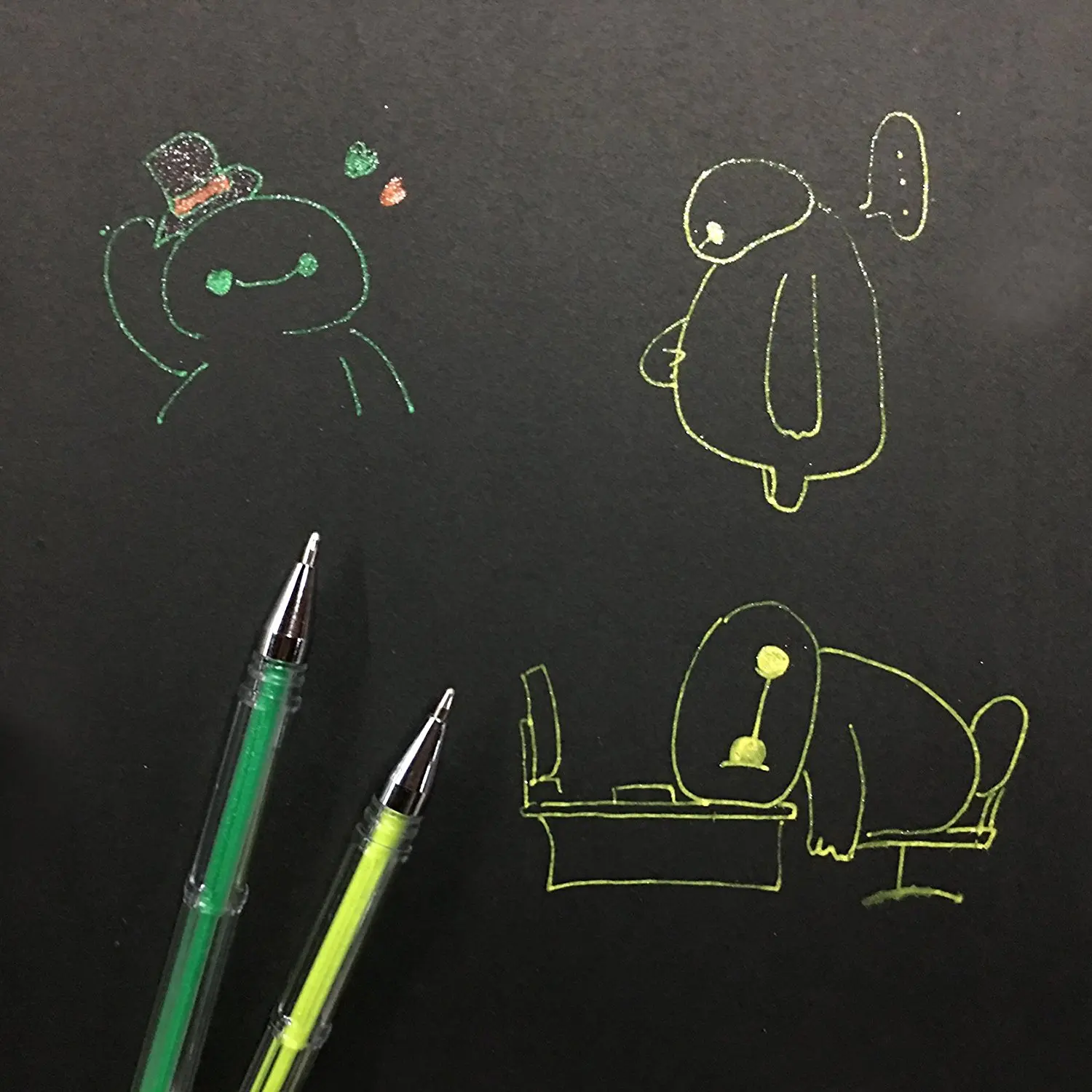 Набор гелевых ручек с блестками 100 шт.|Гелевые ручки| |