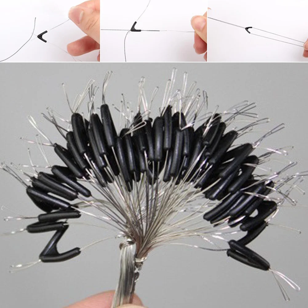 Double Hooks Contactor Device Fishing Line Space Bifurcation Eight Type Bean Swivel Tying Tool | Спорт и развлечения