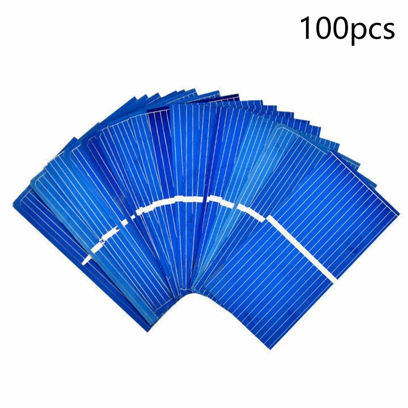 100Pcs Solar Panel Sun Cell Power Diy Battery Charger 52X26Mm | Электроника