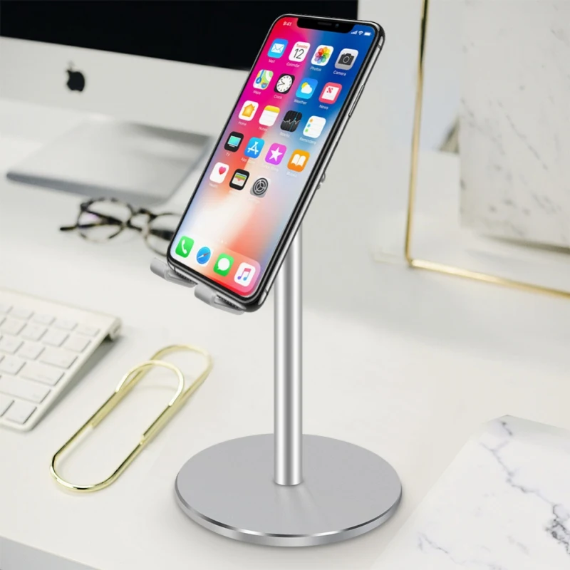 Liftable Phone Tablet Stand Adjustment Aluminum Alloy Bracket Desktop Holder for iPhone IPad Samsung EBook Reader Up To 10 Inch |