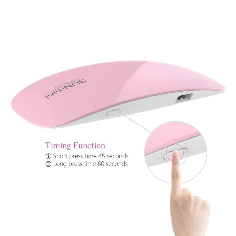 6W Fold Portable LED UV Lamp for Gel Nail Polish Curing Machine USB Cable Mini Dryer Art Tools | Красота и здоровье