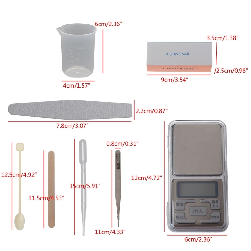 

26PCS DIY Resin Mixing Tools Kit Plastic Measuring Cups with Droppers Mixing Stir Sticks Tweezer Scale Resin Epoxy Tools