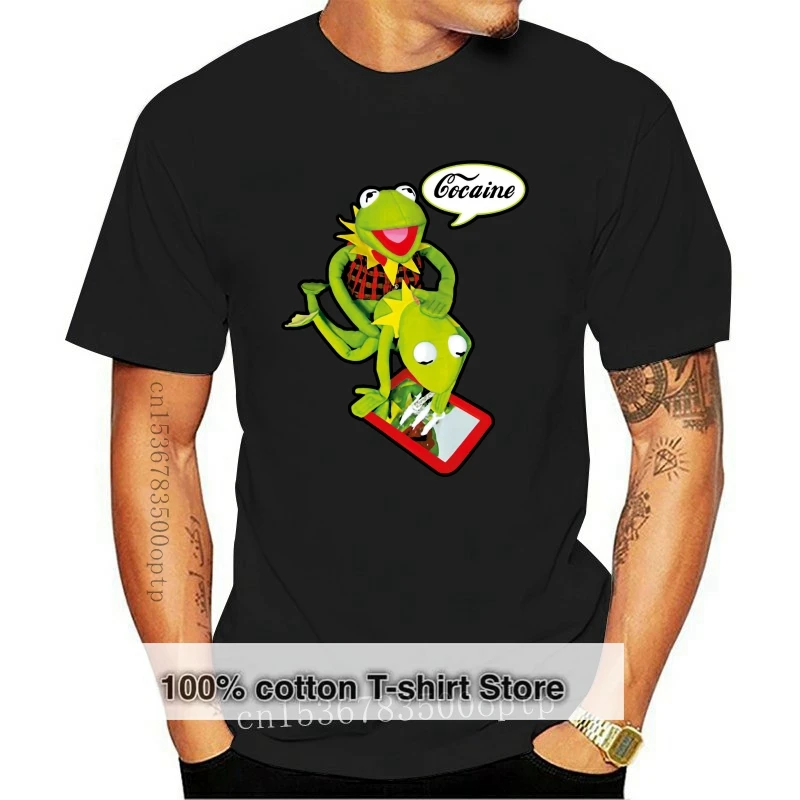 

Kermit cocain party like fan T-shirt size S-XXXL Mens T Shirts Fashion 2020 Clothing T Shirt Hot Topic Men Short Sleeve