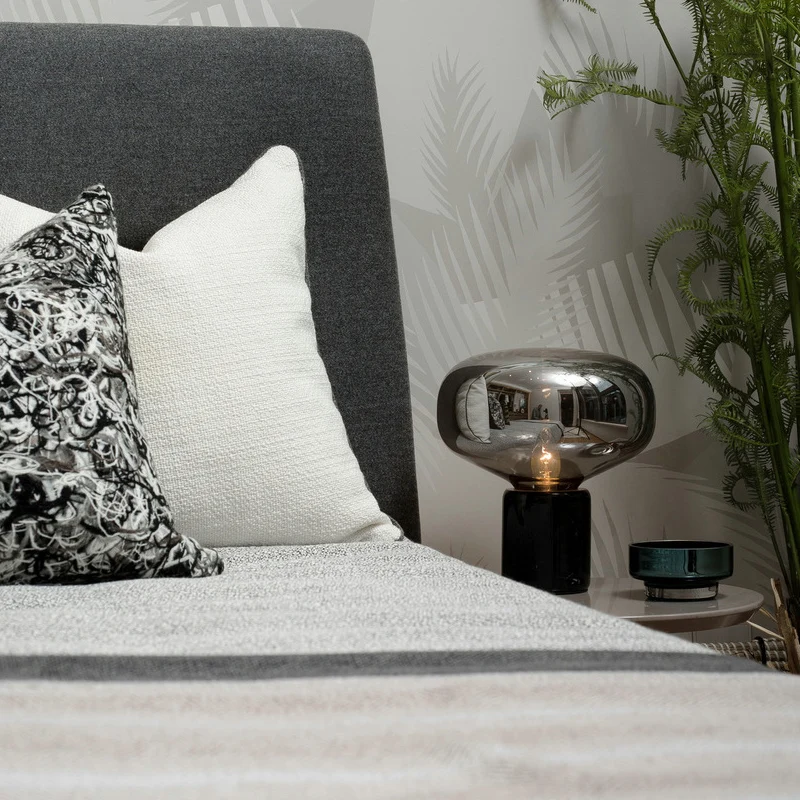 Современная настольная лампа современное искусство прозрачный стеклянный блеск