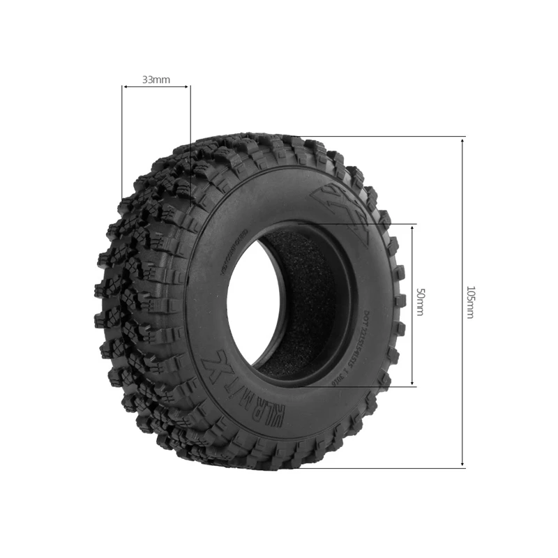 for 1/10 Traxxas TF2 Redcat Rc4Wd Tamiya Scx10 D90 Hpi Crawler 4PCS AX8020 1.9 Inch RC Car Wheel Tire | Игрушки и хобби