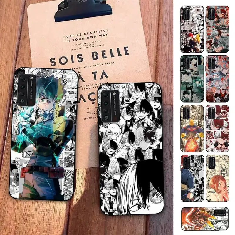 

FHNBLJ Japan Anime My Hero Academia Phone Case for Huawei Honor 8 9 10 5A 30 20 pro lite 8X 8C