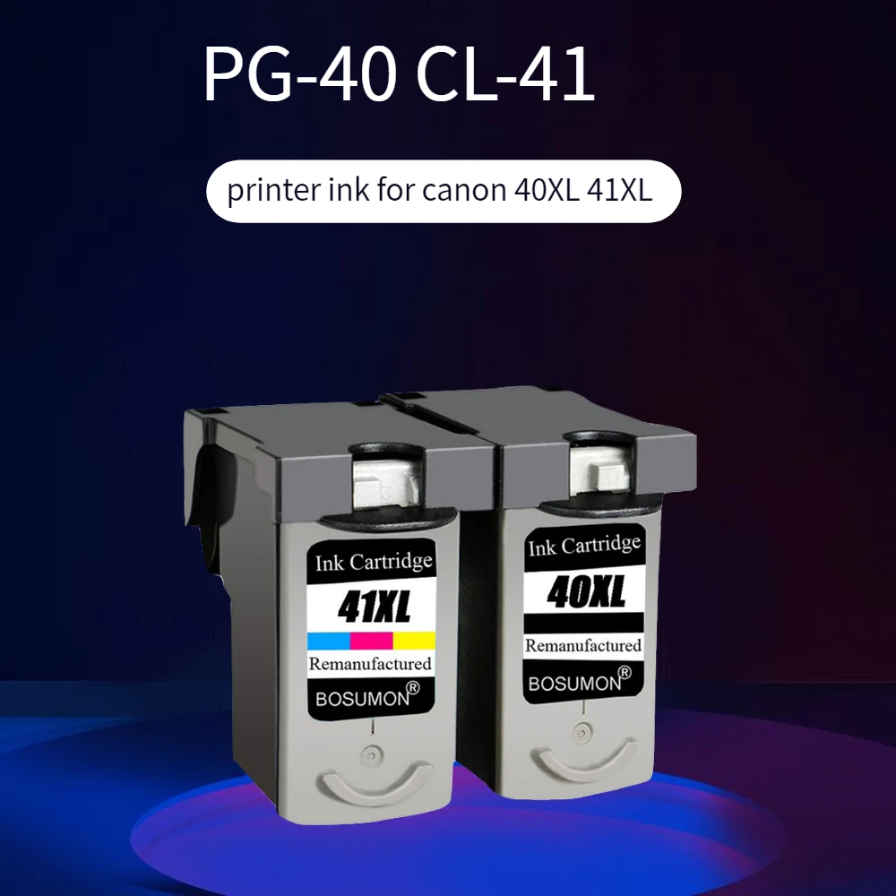 Bosumon совместимые картриджи для Canon PG40 CL41 PG 40 CL 41 iP1600/IP1700/IP1800 MP140 MP450 MP470|Чернильные