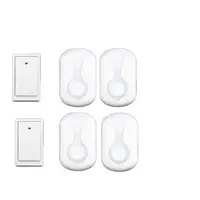 New Bell Set 4 Receiver + 2 Emitters Wireless Door Ring Emitter Free of Battery Doorbell 200M Work Power By 110-240V