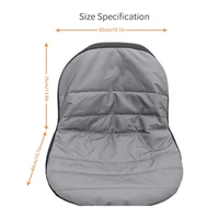 p82d lawn riding mower seat cover waterproof dustproof oxford cloth tractor chair protector with zipper mesh storage pockets
