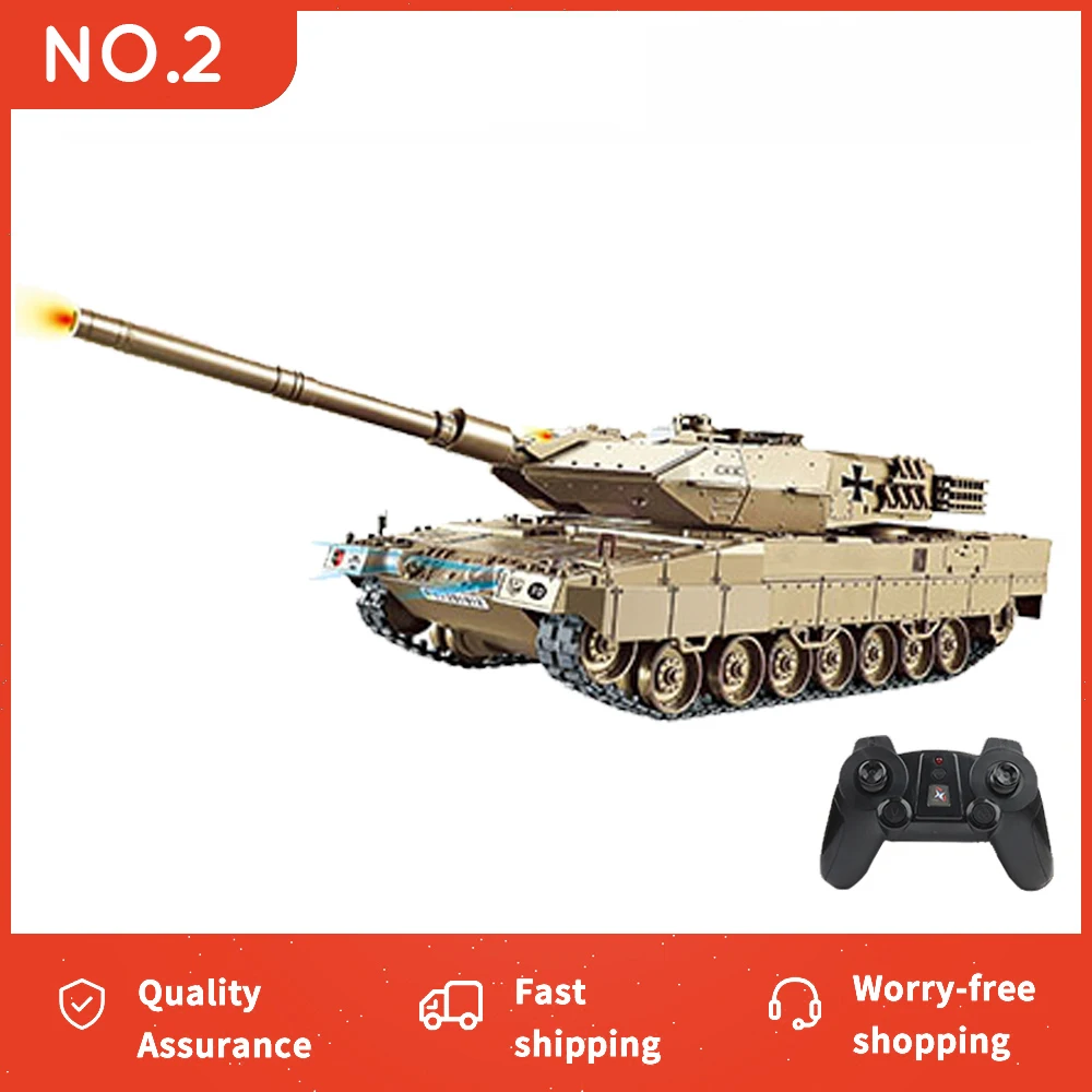 

RC Tank Military War Battle United States M1 Leopard 2 Remote Control Toy Car Tactical Model Electronic Boy Toys Children