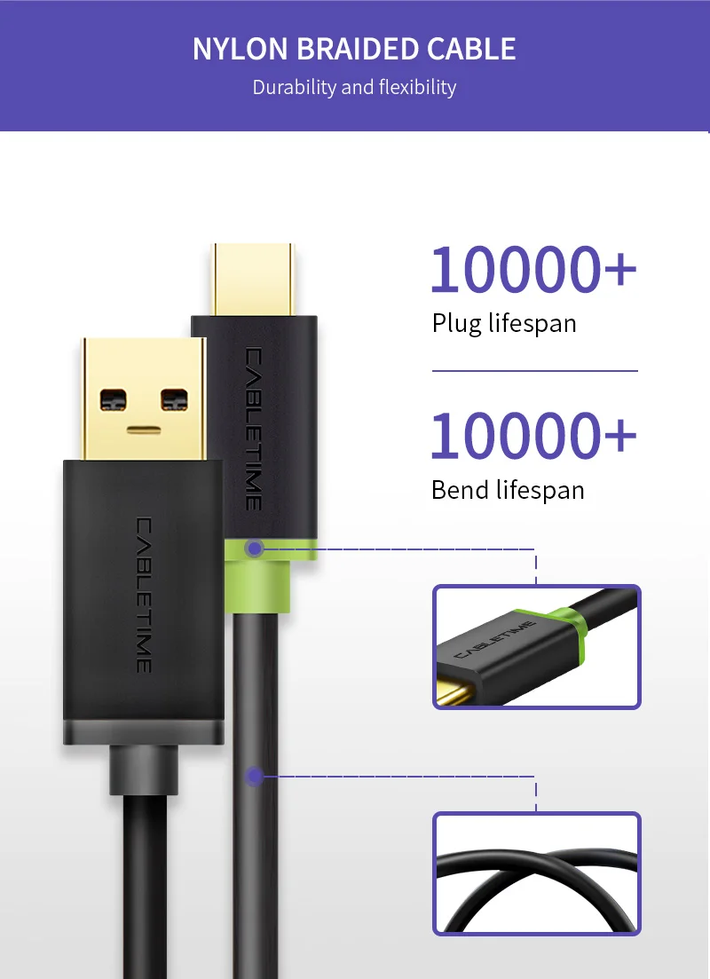 Кабель usb type-C 3A кабель передачи данных для быстрой зарядки для samsung Galaxy S9 Plus Note 9 Xiaomi Oneplus 6 USB C 3,1 C001