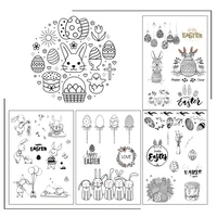 easter bunny clear stamps scrapbooking crafts decorate photo album embossing cards making clear stamps new