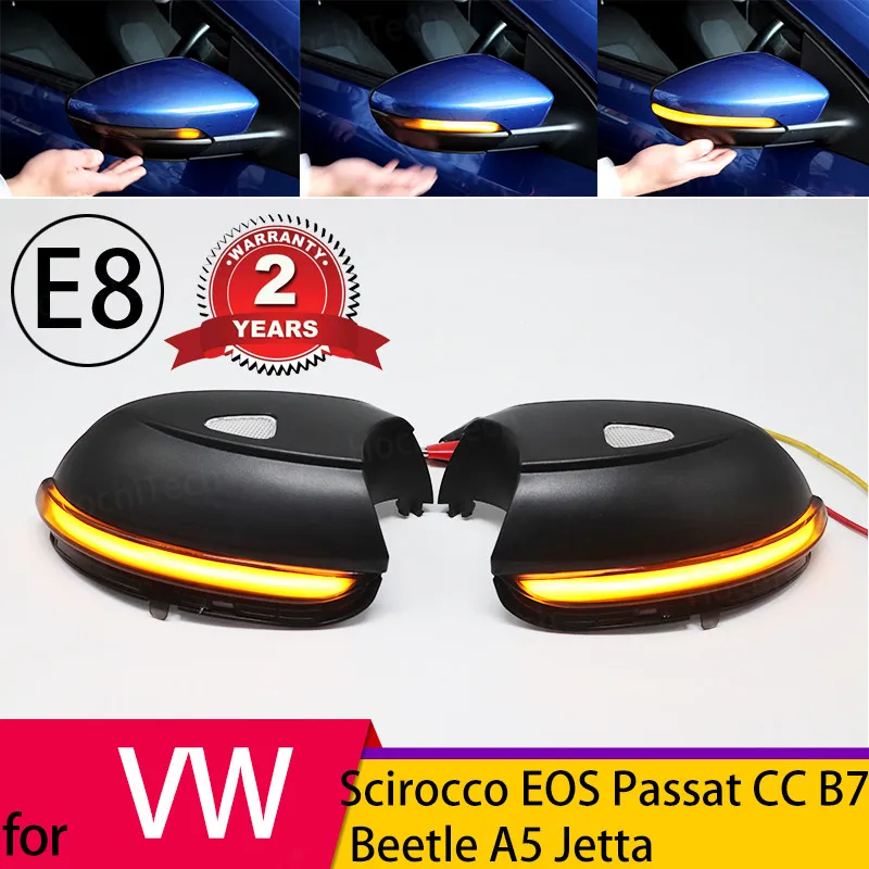 

Black Cover Dynamic Blinker Turn Signal LED light for Volkswagen VW Scirocco Passat Eos CC Beetle Jetta
