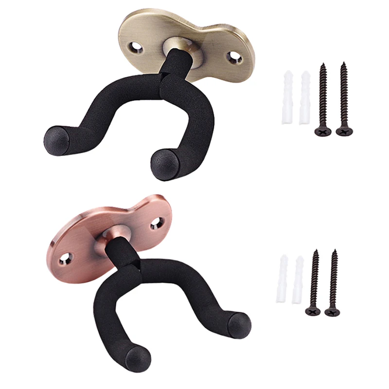 

Guitar Wall Mount Bracket Guitar Bracket with Protective Sponge,Fits All Kinds of Headstock/Electric Guitar/Ukulele