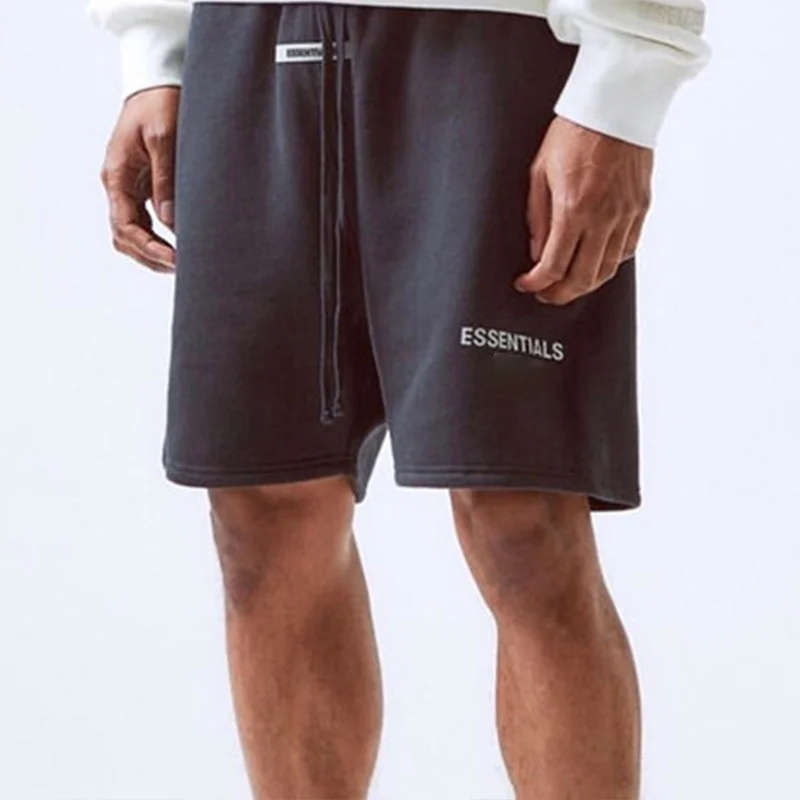 

new essentials Shorts 100% 1:1 sweatshorts kanye west jerry lorenzo ovesized shortpants hip hop cotton hoodie pants