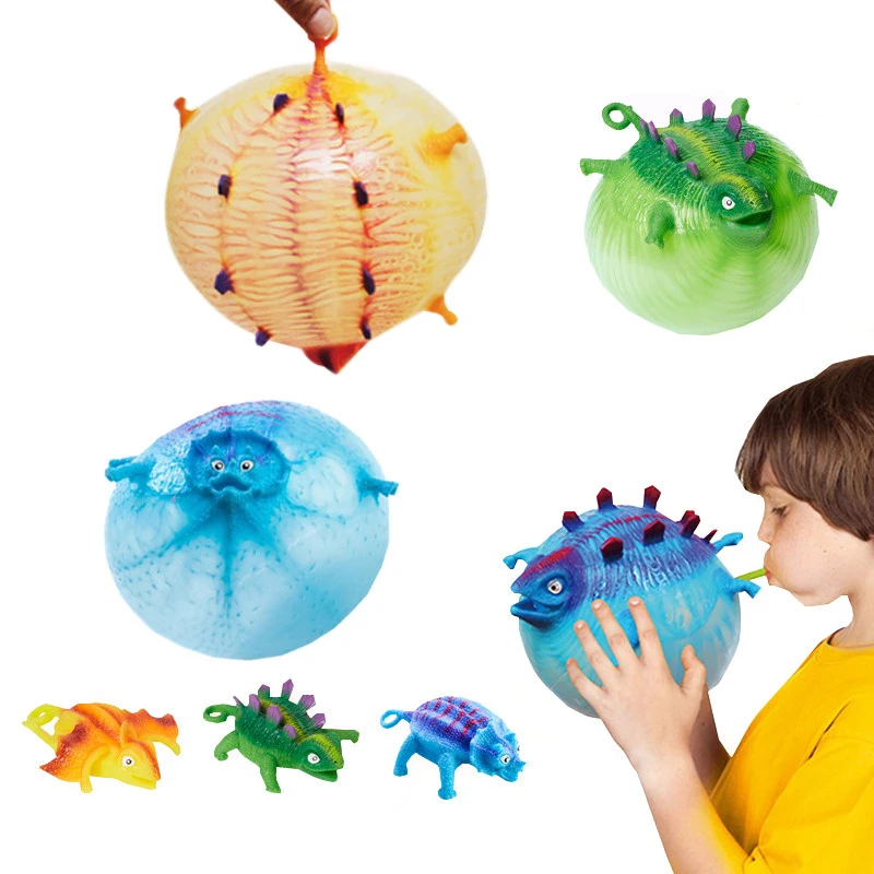 Непоседа куб игрушки анти стресс мяч Kawaii воздушный шар с динозавром тревоги