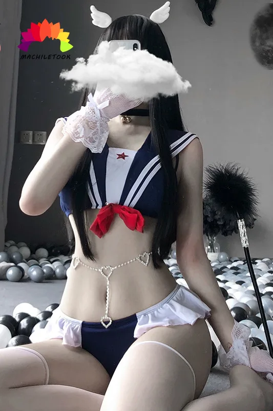 Пикантная Пижама Сейлор Мун тонкий комплект с бюстгальтером шорты высокой