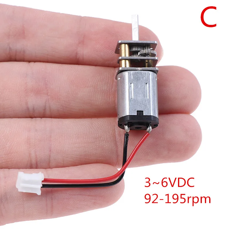 

1PC 5V DC / 3-6V Steel Gear N20 Mini Precision Geared Motor D-Axis Speed Reduction Motor