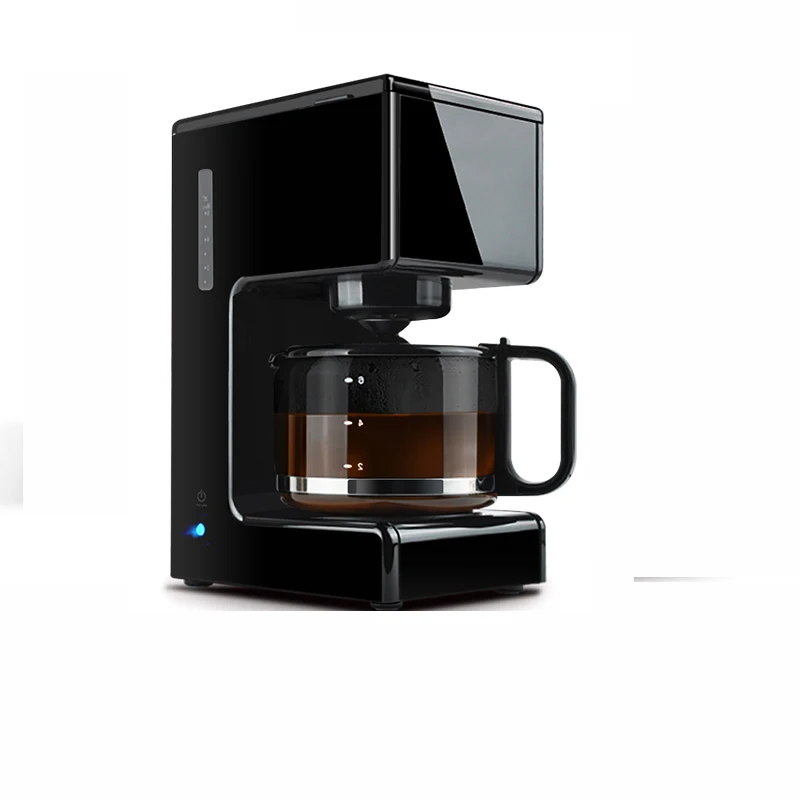 

The New Automatic Coffee Machine Home Drip-Type Mini Coffee Pot For Brewing Tea Is A Reflection Of Ground Black Coffee