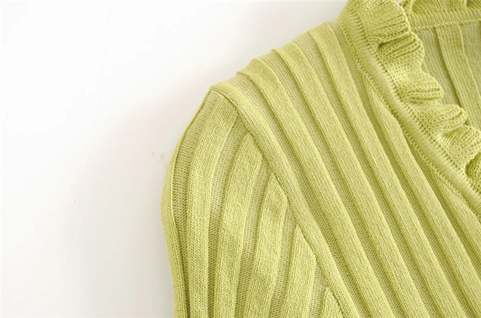 Chu Sau beauty Autumn Winter Sweet Chic 2 Colours Knitted Sweater Women Casual V-neck Single Breasted Good Elasticity Cardigans