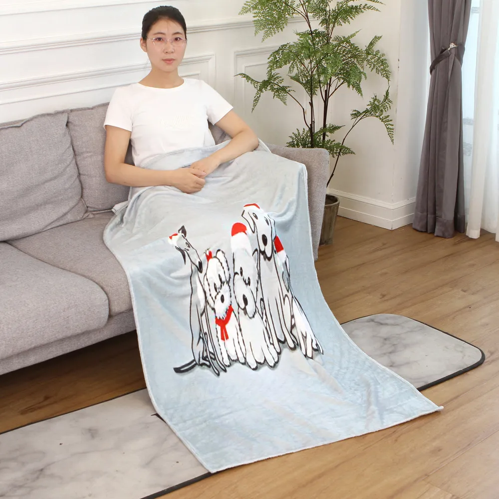 OUNEED Christmas Blanket Flannel Fabric Sofa Bed Blanket 150x200CM Office Children Towel Portable Car Travel Cover Blanket#45