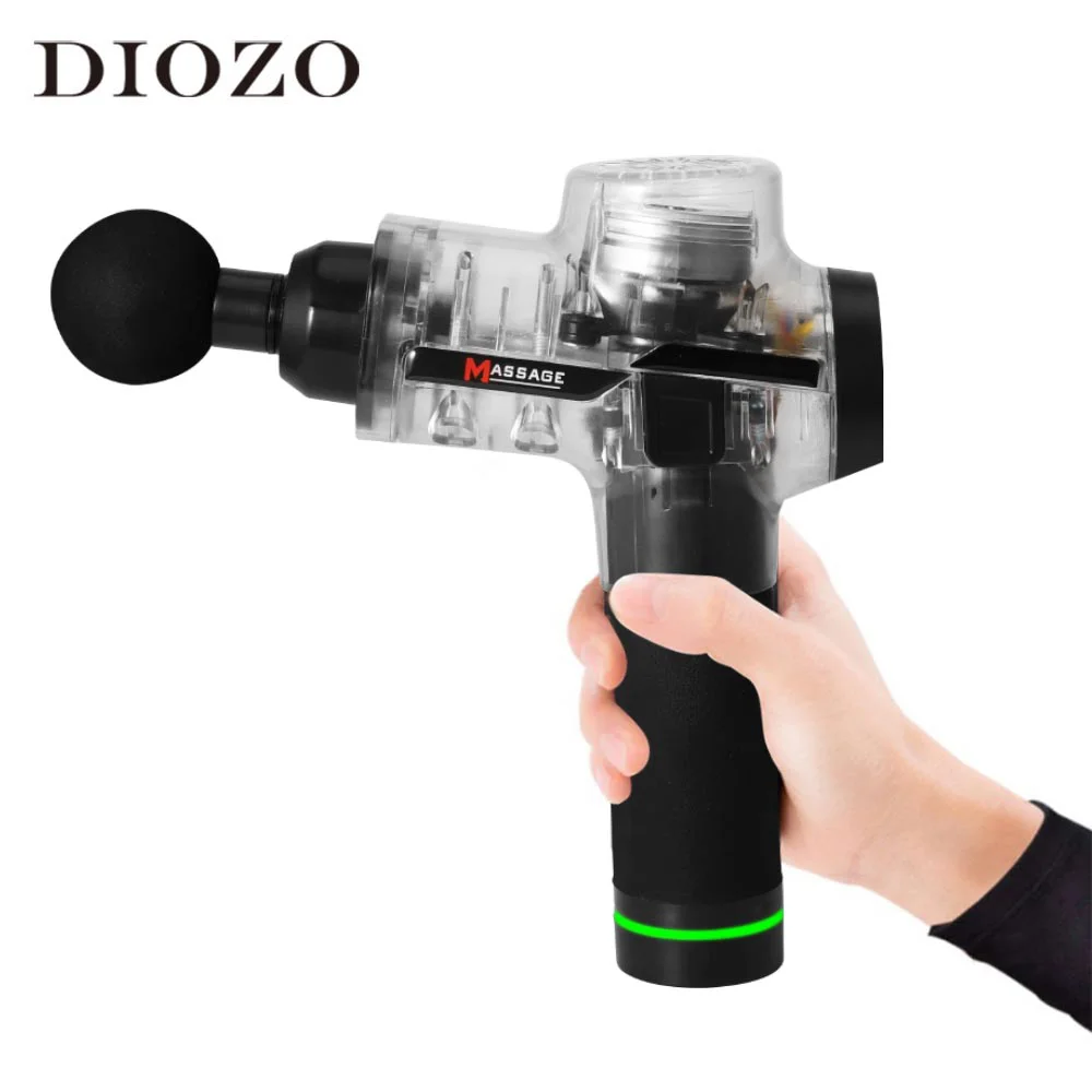 Электрический массажный пистолет массажер для глубоких мышц терапия 6 массажных