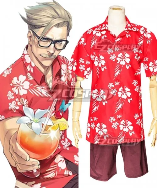 

Fate Grand Order Archer James Moriarty King Joker Jack Suit Summer Adult Halloween Party Set Shirt Shorts Cosplay Costume E001