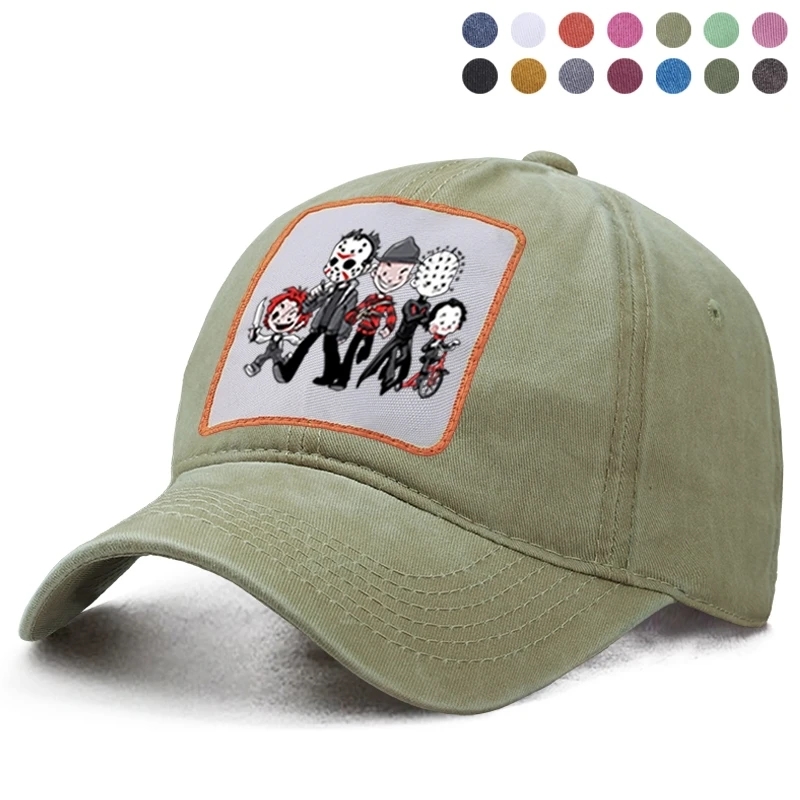 Забавный ужас Джейсон клоун пила Хэллоуин принт кепка летняя мужская