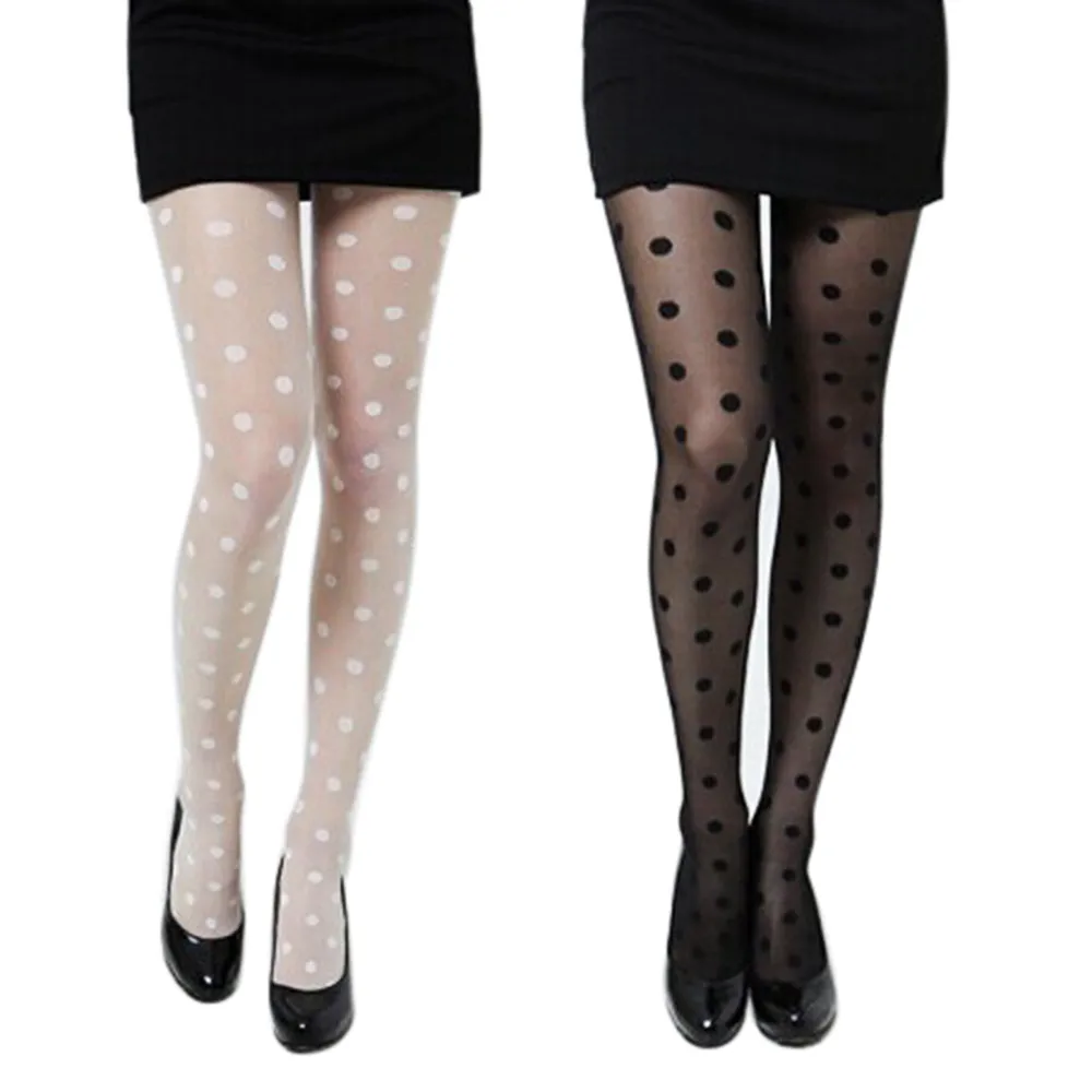 

top selling product 2020 Women Sexy Sheer Lace Big Dot Pantyhose Stockings Tights Dots Socks Support Wholesale Dropshipping