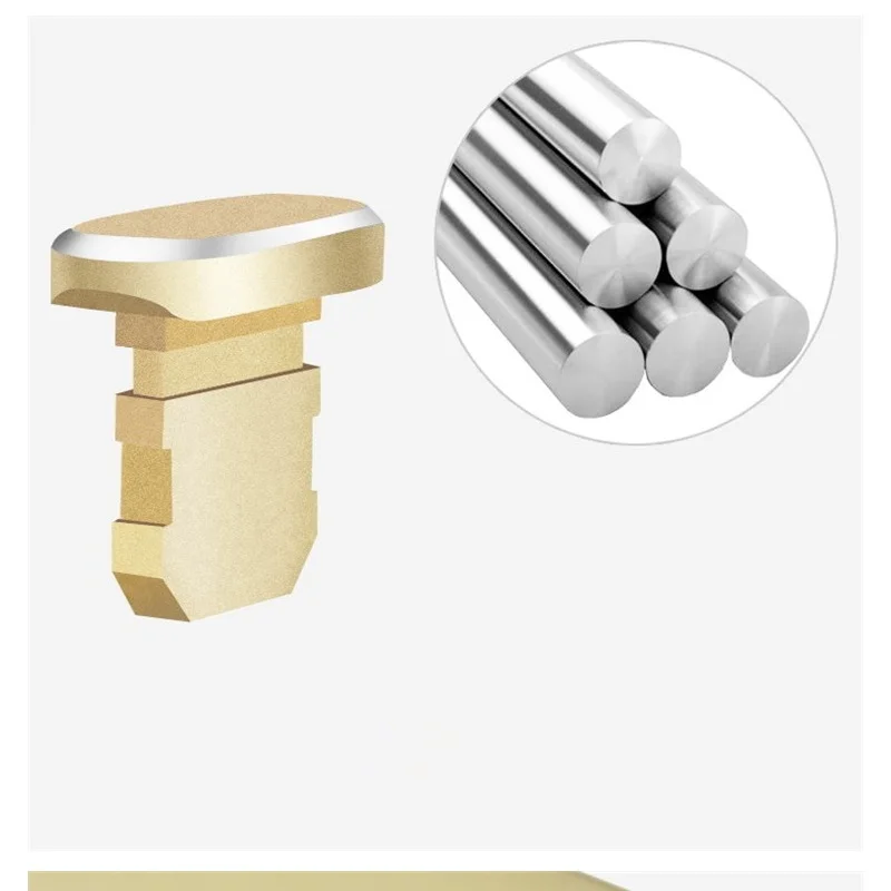 Практичный мобильный телефон Анти-пыль металлический штекер зарядного