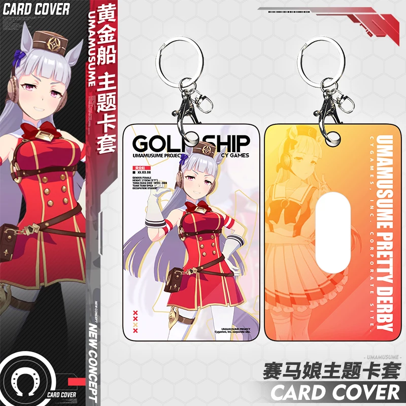 

Anime Umamusume: Pretty Derby Tokai Teio Special Week Student ID Bus Bank Card Holder Keychain Card Case Pendant Toy Cosplay