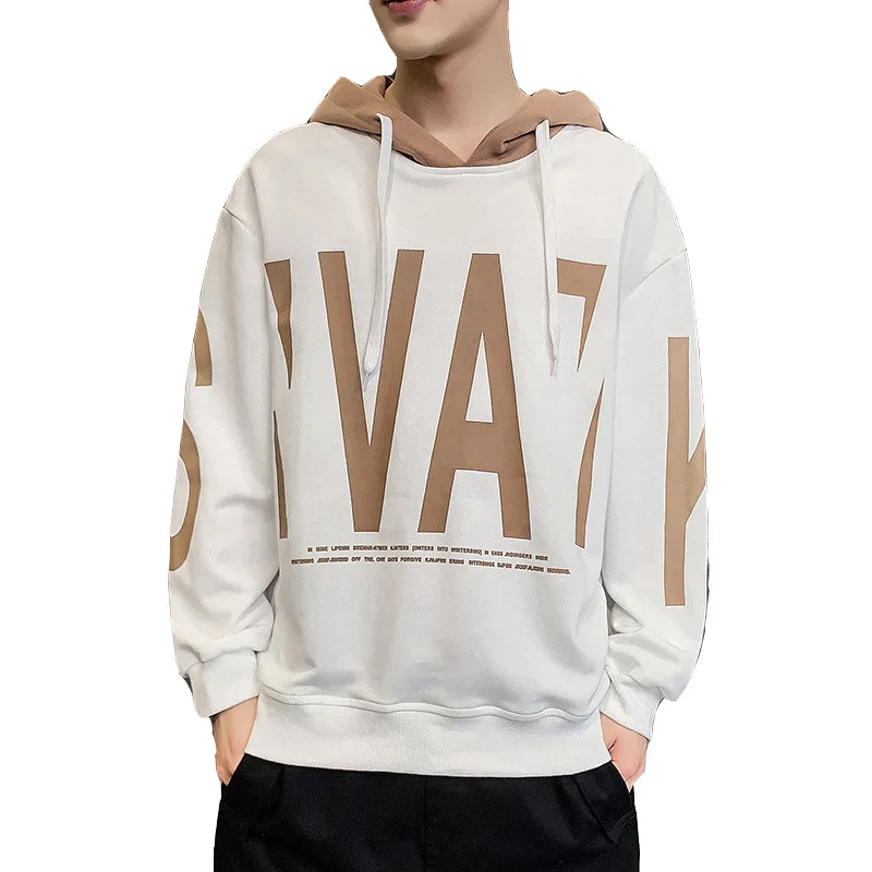 

Designer Plus Size 4XL Men Streetwear Loose Letter Printed Cotton Pullover Hoodies