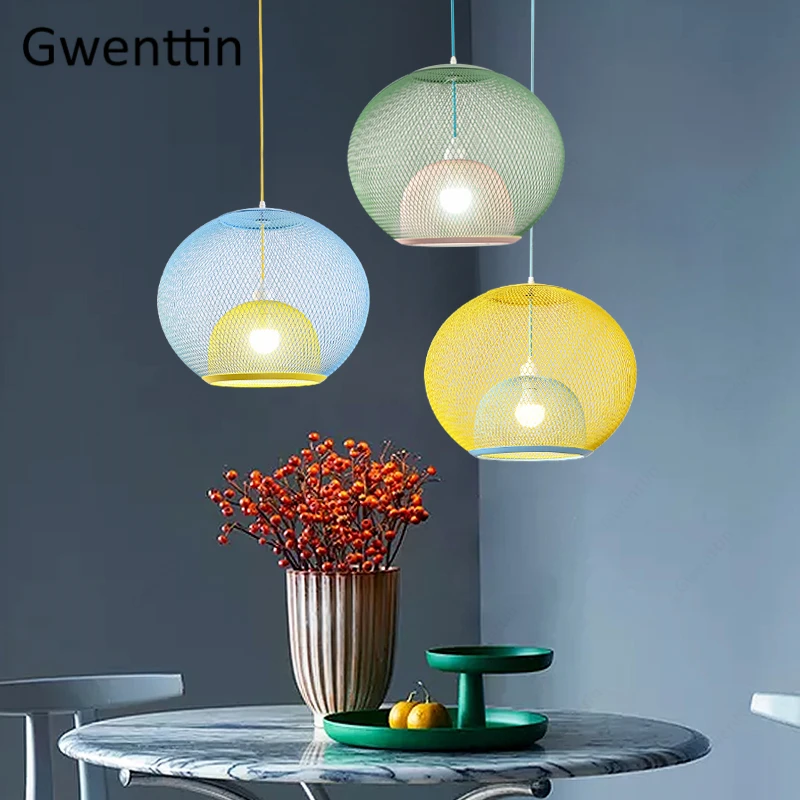 Kopen Ijzeren Bal Hanglamp Thuis Art Decor Voor Bar Eetkamer Keuken Nordic Loft Industriële Opknoping Lamp Moderne LED Licht Armaturen
