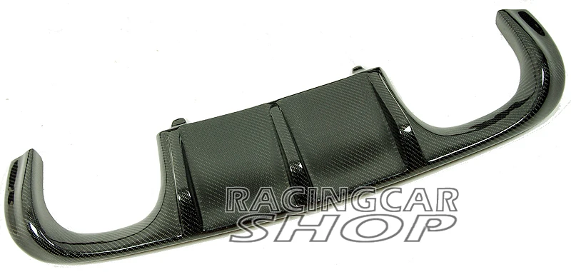 Производительность V стиль Настоящее углеродное волокно задний бампер диффузор