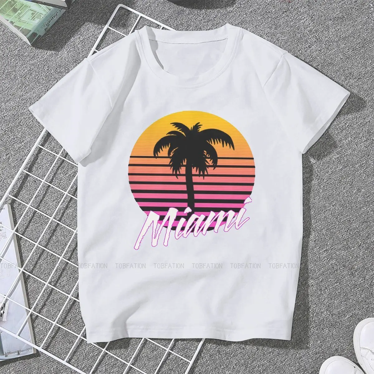 Футболка Майами Ca для девочек удобная рубашка в стиле нравов хип-хоп подарок |