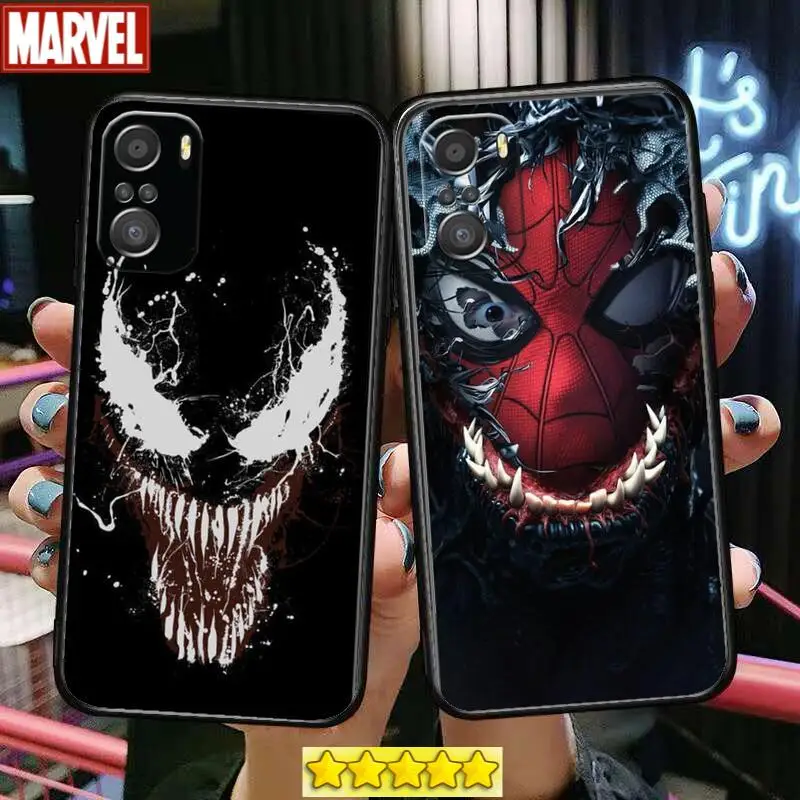 

Marvel Venom For Xiaomi Redmi Note 10S 10 9T 9S 9 8T 8 7S 7 6 5A 5 Pro Max Soft Black Phone Case